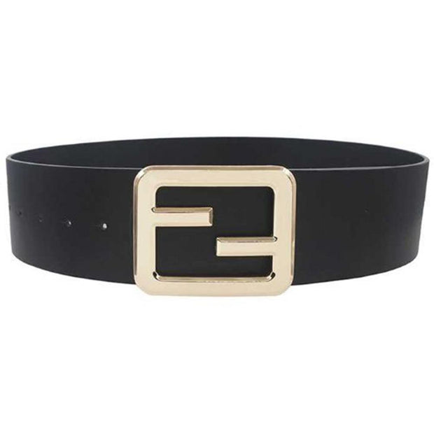 PLUS SIZE F SHAPE METAL BUCKLE BELT