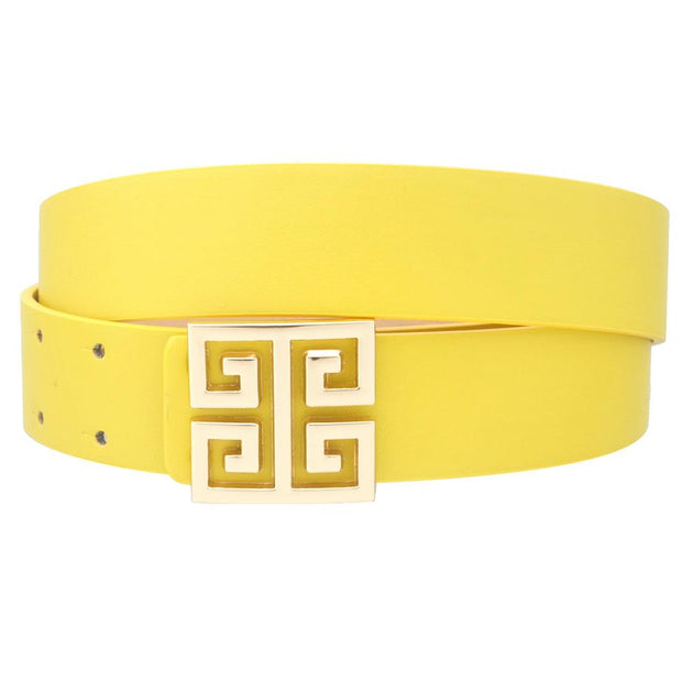 MODERN GREEK KEY PAVE BELT