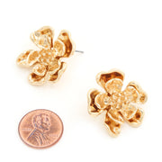 FLOWER METAL EARRING